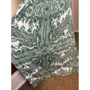 Moulinette Soeurs Green Paisley Tie Front Maxi Dress Brisbane Size M thumbnail 5