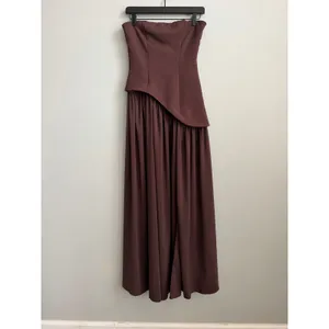 NEW Babyboo Maliyah Maxi Dress in Plum Brown Size Small thumbnail 5