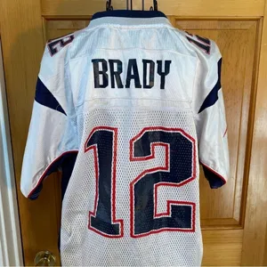 Reebok NFL Players Inc. Equipment on Field Tom Brady Patriots #12 Jersey XL thumbnail 7