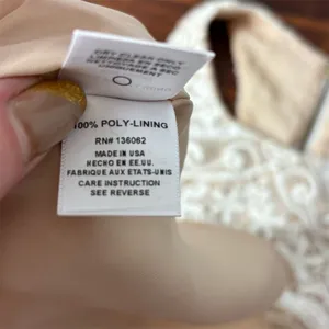 Lavender Brown Women's White Lace Mini Dress Sleeveless Party/Cocktail S‎ thumbnail 6