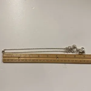 Avon Silver cluster of hearts Heart Pendant charm Necklace choker length thumbnail 6