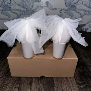 Chic Satin Women's Heels with Bow Accent thumbnail 2
