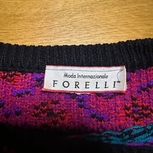 Vintage fornelli sweater xl ugly sweater Cosby Christmas holiday winter thumbnail 2