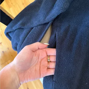 Aerie Hometown Holiday Blue Sherpa Quarter Zip Sweatshirt XL thumbnail 7