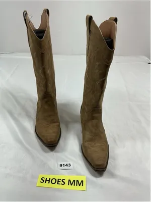 Womans New IUV Pullon Knee High Cowgirl Boots Size 8 Light Brown thumbnail 3
