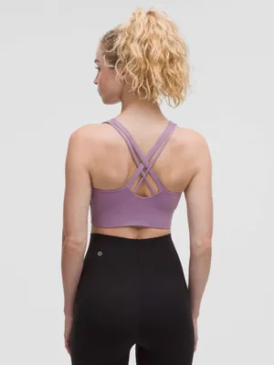 Lululemon Energy Longline Bra Medium Support B-D Cups Evolve Lavender Lux Size L thumbnail 2
