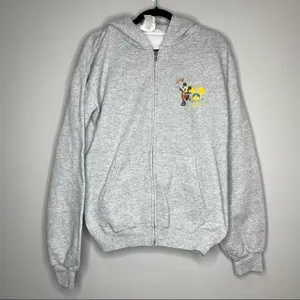 DISNEY Y2K 50TH ANNIVERSARY HOODIE sweatshirt full zip‎ small 2005 Vintage thumbnail 4