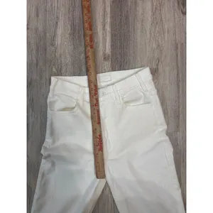 MOTHER The Hustler Ankle Fray Jeans Fairest Of Them All‎ White High Rise 26 thumbnail 8