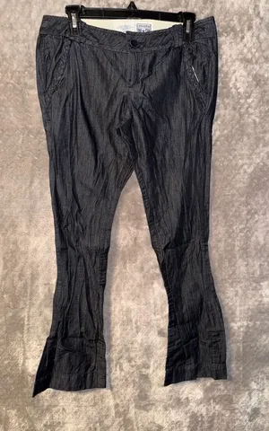Converse One Star Women's Dark Wash Braided Detail Pants Size 6 thumbnail 1