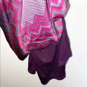 Collective Concepts Chevron Purple Pink & Grey Tank Dress thumbnail 8