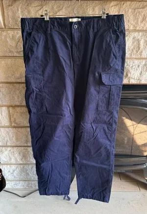 Free Assembly Navy Cargo Pants Large Blue thumbnail 1