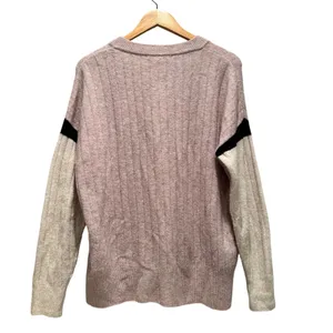 Madewell Striped Bowden Henley Sweater‎ Coziest Yarn Size Small thumbnail 3