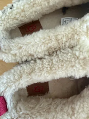 UGG Tazz Heritage Braid Slippers in Natural Shearling thumbnail 7