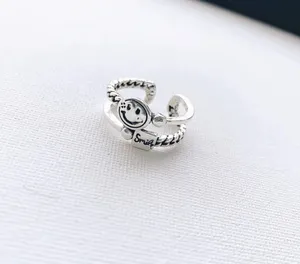 Smiley Face Silver Ring thumbnail 2