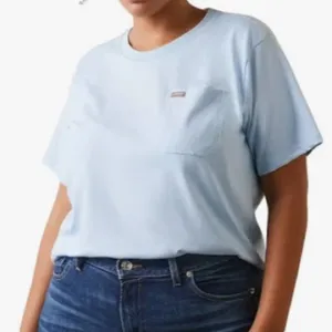 Ariat Women's Rebar CottonStrong Roughneck Graphic T-Shirt size medium blue​​ thumbnail 1