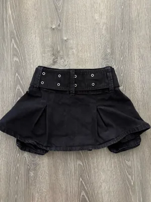 Bershka Black Cargo Belt Mini Skirt (XS) thumbnail 5