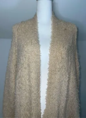 Free People Fuzzy Cardigan Sweater Wool Blend SMALL thumbnail 1