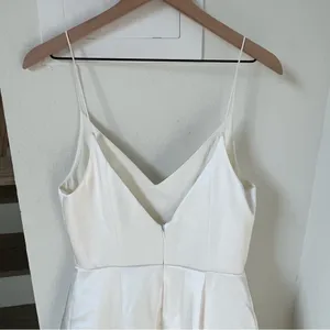 NWT Reformation Icelynn Satin Bridal Maxi Wedding Dress in Ivory thumbnail 6