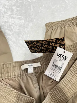 Vans Chamber II Jogger Women's Elastic Waistband Khaki Size Large Cotton Blend thumbnail 9