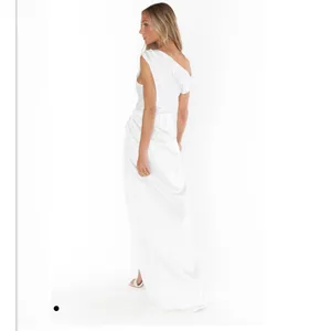 Show Me Your Mumu Jodie Dress Ivory White Luxe Satin Size Medium thumbnail 3