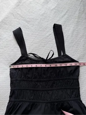 Aritzia Sunday Best Martine Poplin Dress Black Medium Cotton Sleeveless thumbnail 6