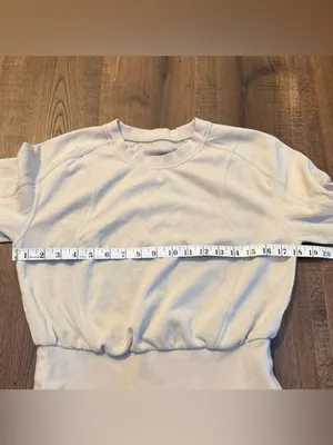 Lululemon Softstreme Ribbed-Hem Pullover‎ Sweatshirt Natural Ivory size 6 thumbnail 5