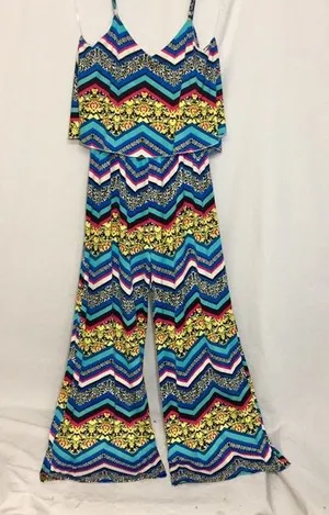 Magic Colorful Jumpsuit Sz M Gently Used thumbnail 1