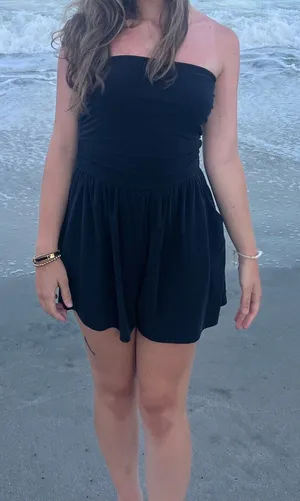 Wild Fable Target black romper with pockets thumbnail 1