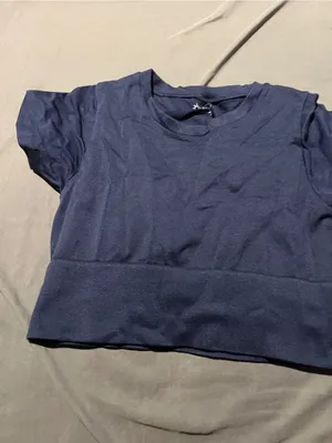 Aerie offline navy seamless crop top small thumbnail 6