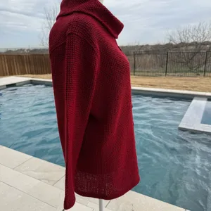 Multiples Merlot Cowl Neck Sweater Size XL thumbnail 3