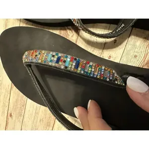 Yellowbox Flip Flops Size 9.5 Blingy Rhinestone Sandals thumbnail 5