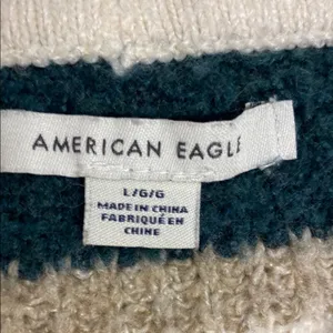 American Eagle women’s long sleeve Striped Multicolor Sweater size L thumbnail 7