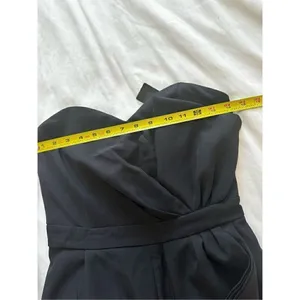NWT Lulus Won a Heart Strapless Wide Leg Jumpsuit Size S in Black thumbnail 4