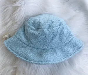 Hello Kitty light blue faux shearling bucket hat, brand new with tags thumbnail 4