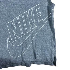 Nike Sportswear Logo Graphic Tank Top Gray Athleisure Racerback Size M thumbnail 3