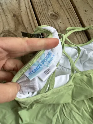 NWT Carve Designs cropped Tankini top Sea Glass thumbnail 6