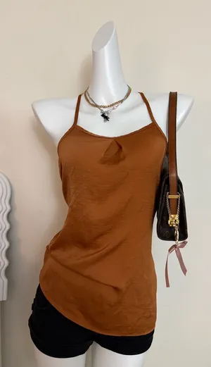 Banana Republic Burnt Orange Spaghetti Strap Camisole thumbnail 1