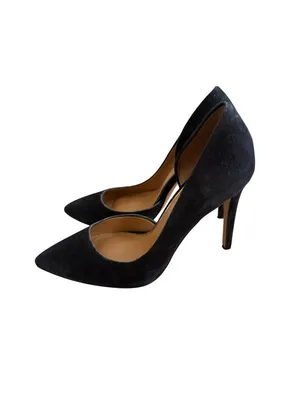 JESSICA SIMPSON Black Suede Pointed Heels Size 7.5 thumbnail 9