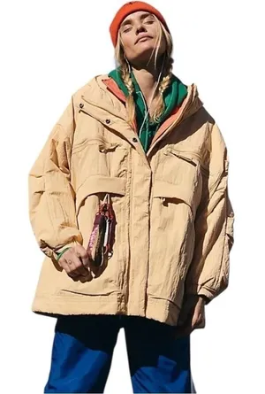 Free People Funnel‎ Neck Billie Boxy Insulated Ski Coat Jacket XS / S New $248 thumbnail 1