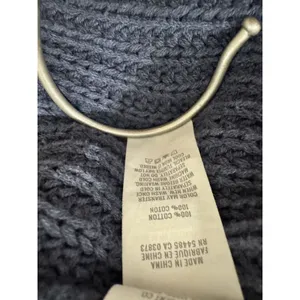 Aerie Wide V-Neck Oversized Pullover‎ Sweater Distressed Blue Women's Size XS thumbnail 8