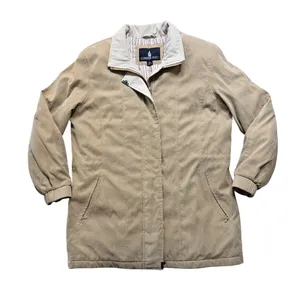 London Fog Vintage Women's Zip Front Jacket Coat Beige Tan Size M Flaw thumbnail 1