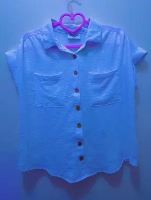 With blouse jolie & joy Blue Size M thumbnail 1