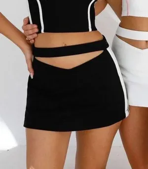 Tiger Mist Black And White Tennis Skirt thumbnail 1