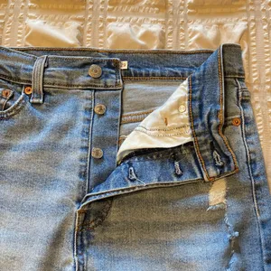Levi Levi’s Wedgie Straight Frayed Hem Jeans thumbnail 5