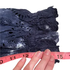 NEW LoveShackFancy Eyelet Lace Tie Dye Ruffle Dress thumbnail 14