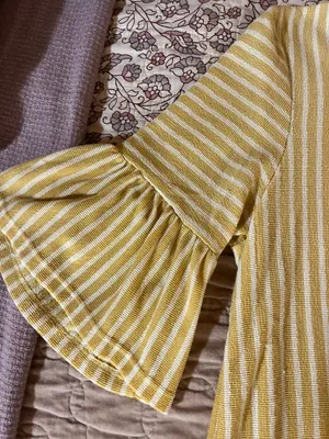 Dressy Yellow Striped Shirt thumbnail 2