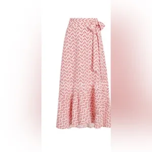 Hill house the mirabel skirt pink spaced floral Sz XXL thumbnail 2