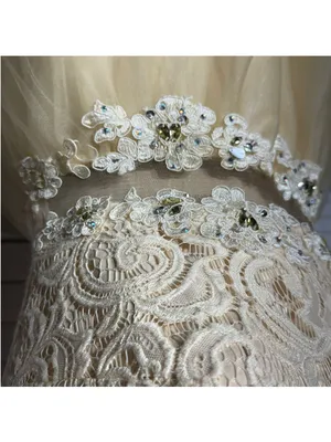 Dancing Queen cream floral sheer mesh dress beaded fairy princess homecoming M thumbnail 6