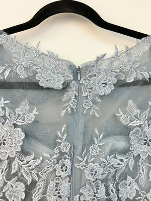 Make You Pretty More Lace A-Line Wedding Formal Gown in Light Blue Size 12 NWT thumbnail 7