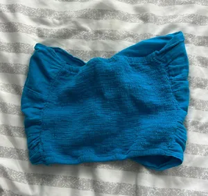 Blanco by nature blue strapless top Size M thumbnail 3